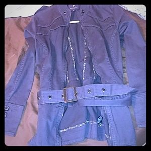 Never worn Forever 21 belted jacket